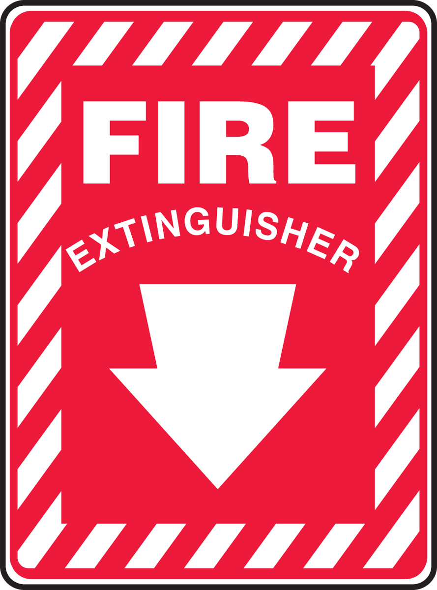 Fire Extinguisher ID Stickers Signs Labels 
