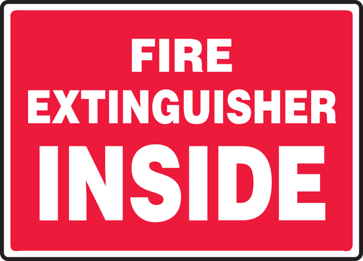 FIRE EXTINGUISHER INSIDE