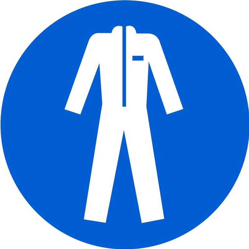 Hand protection must be worn 1mm Rigid Plastic Mandatory Safety Clothing Signs 