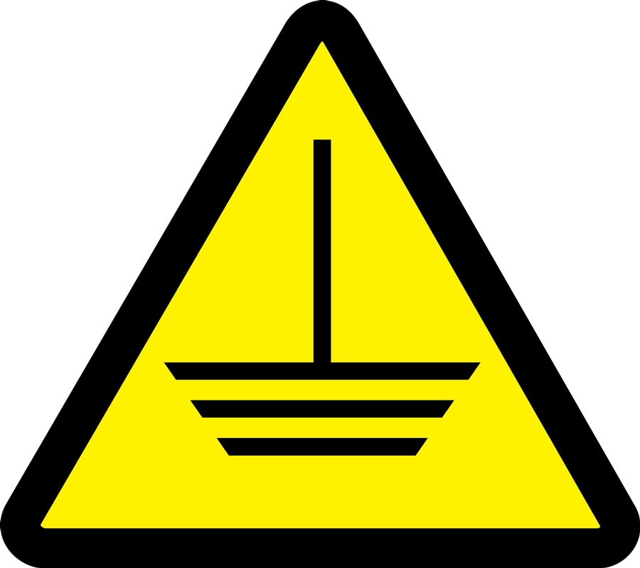 Safety Sign, Legend: (ELECTRIC GROUND HAZARD)