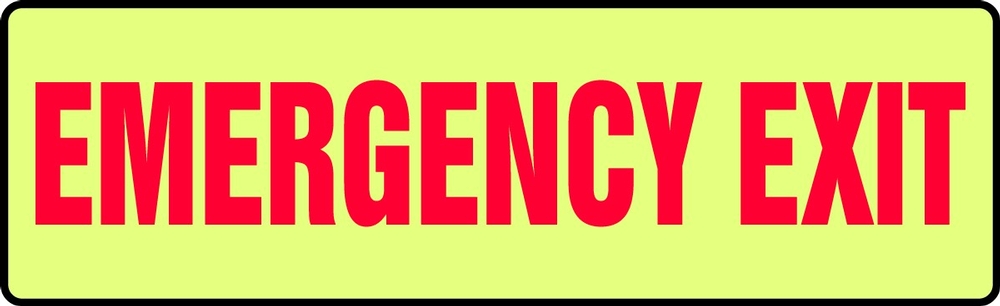 EMERGENCY EXIT (GLOW)