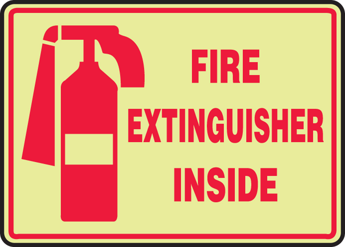 FIRE EXTINGUISHER INSIDE (W/GRAPHIC)