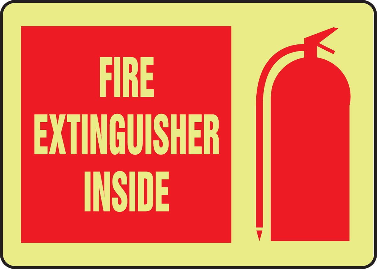 FIRE EXTINGUISHER INSIDE (W/GRAPHIC) (GLOW)