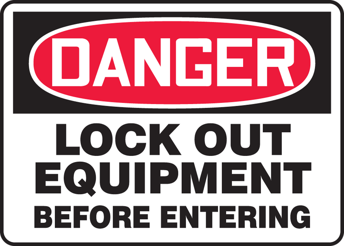 OSHA Danger Lockout Tagout Setup Maintenance RepairHeavy Duty Sign or Label 