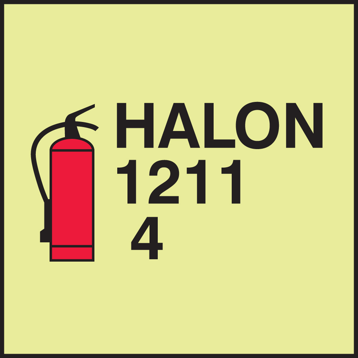 FIRE EXTINGUISHER - HALON