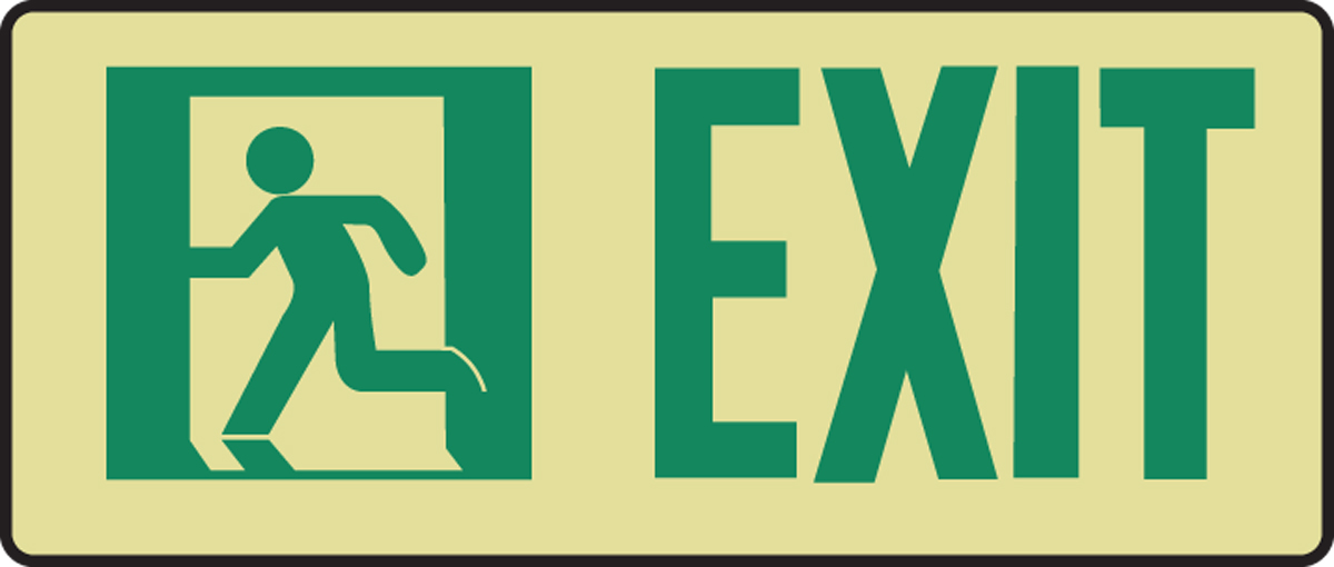 EXIT (W/GRAPHIC ON LEFT)