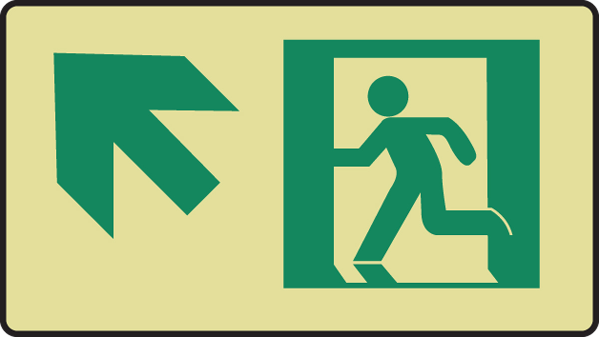 GRAPHIC WITH ARROW DIAGONAL UP LEFT