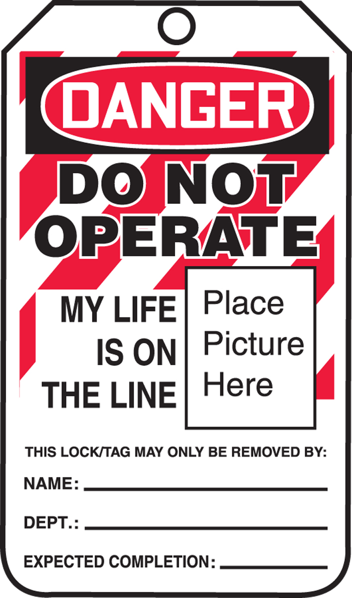 Lockout Tagout Caution Out Of Service  Self Locking Tags Pkt 25 Reusable 170x80m 