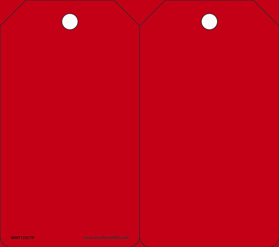 BLANK RED TAG BLANK GREEN TAG