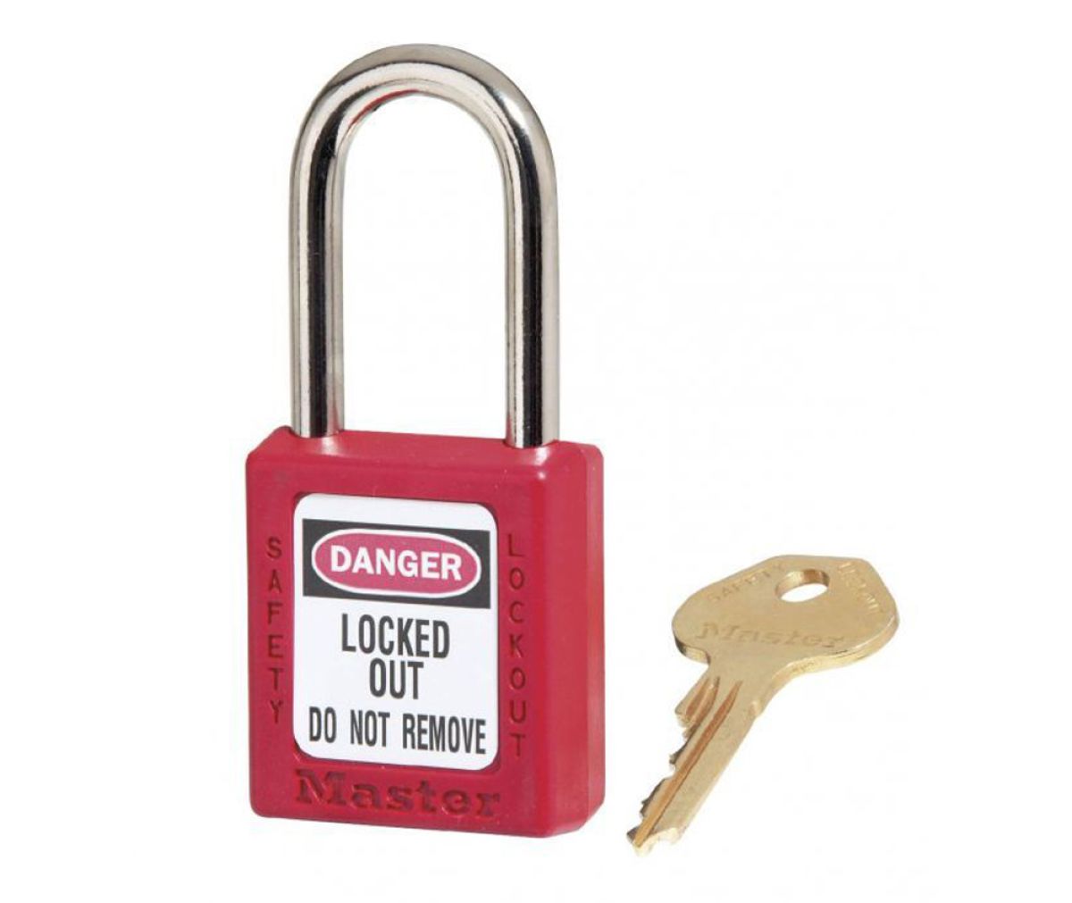 RED 1.75 ZENEX BODY SAFETY LOCK KEYED ALIKE 6/SET
