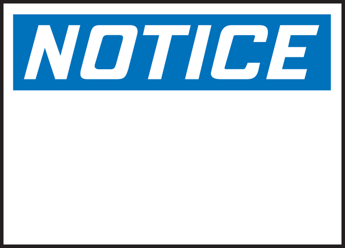 NOTICE (BLANK - HEADER ONLY)