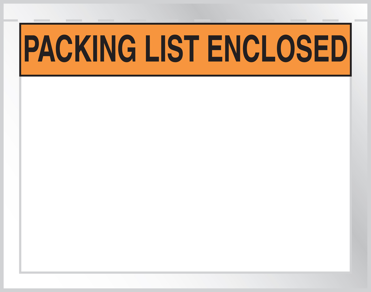CS Lock & Press Packing List Plain Face Envelope Sleeves for sale online PackagingSuppliesByMail 3.9 x 6 Inch Reclosing 1000 