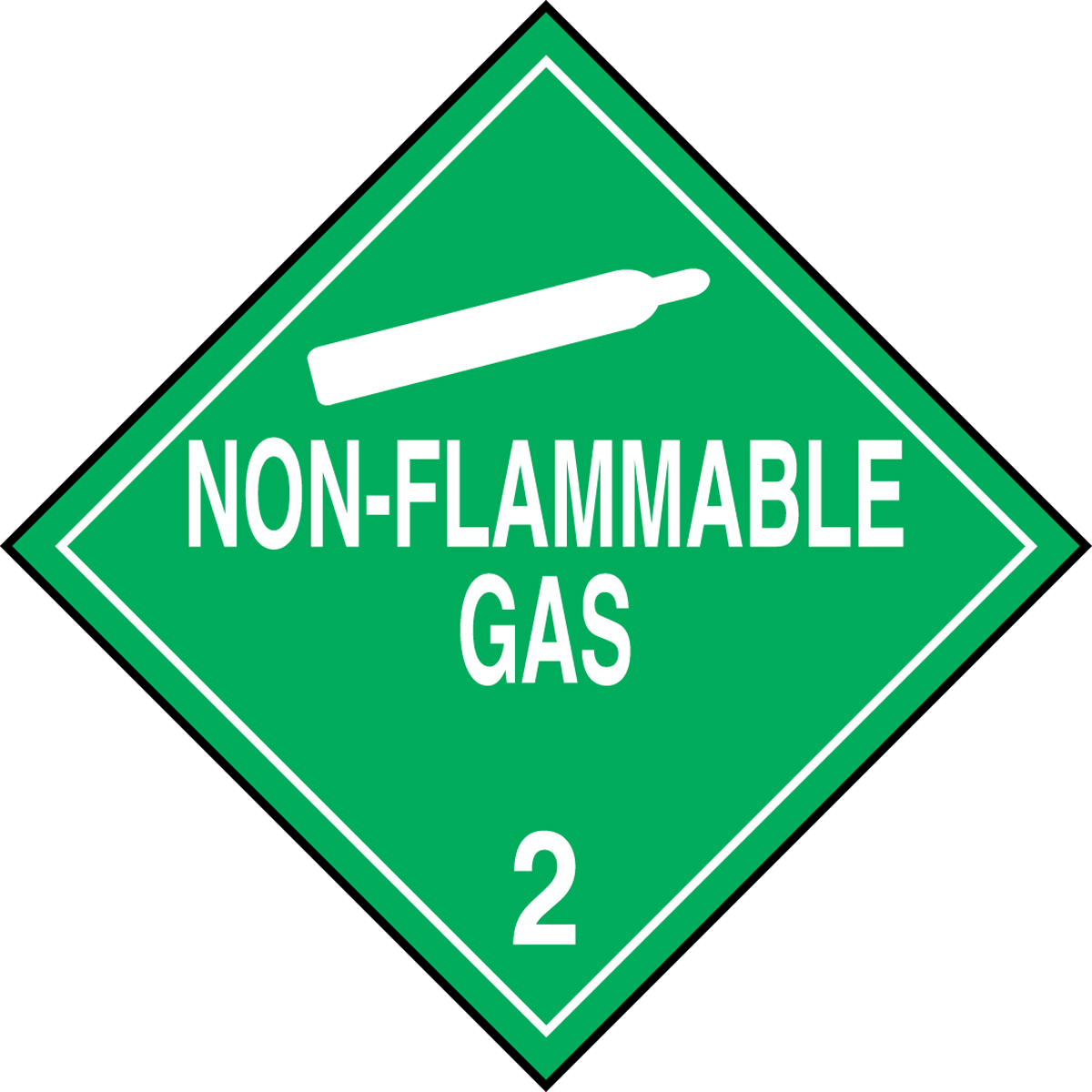 Hazchem Signs WHITE CLASS 2 FLAMMABLE GAS 