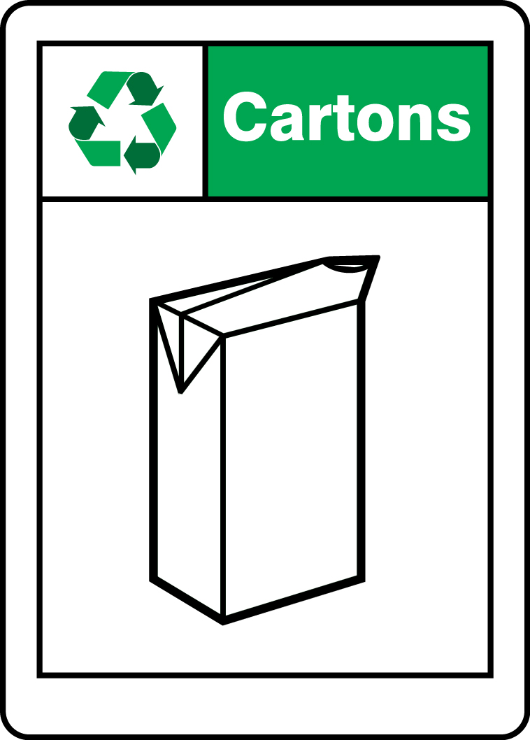 Safety Sign, Legend: CARTONS