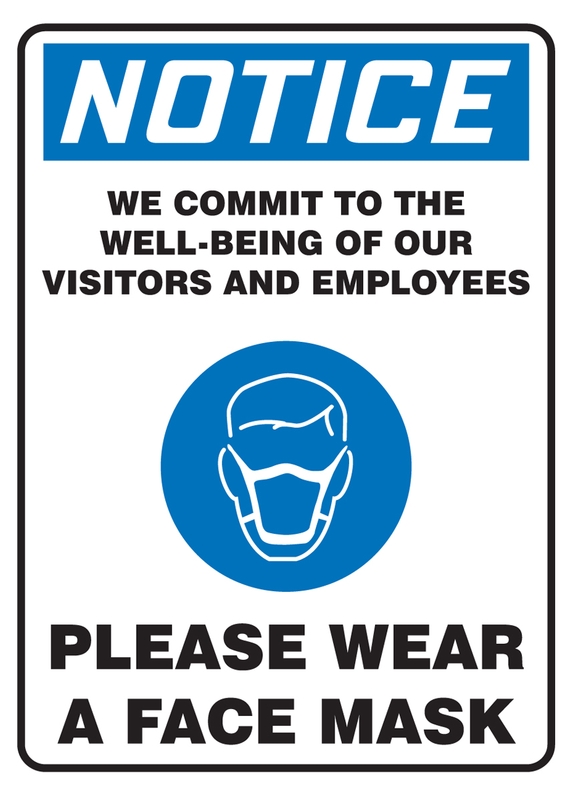 Wear welding mask Safety sign 