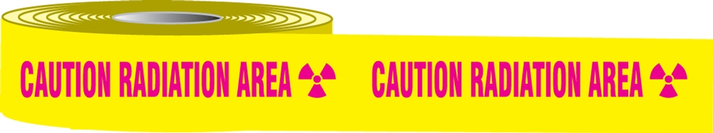 CAUTION RADIATION AREA (w/graphic)