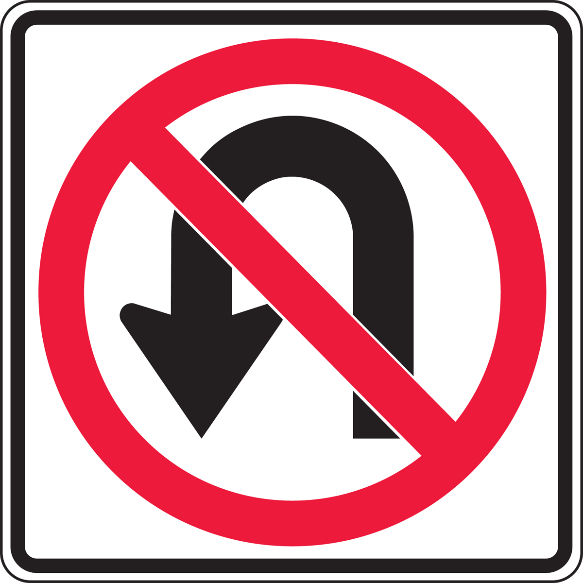 NO U-TURN PICTORIAL