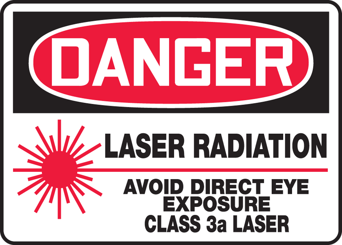 LASER RADIATION AVOID DIRECT EYE EXPOSURE CLASS 3a LASER