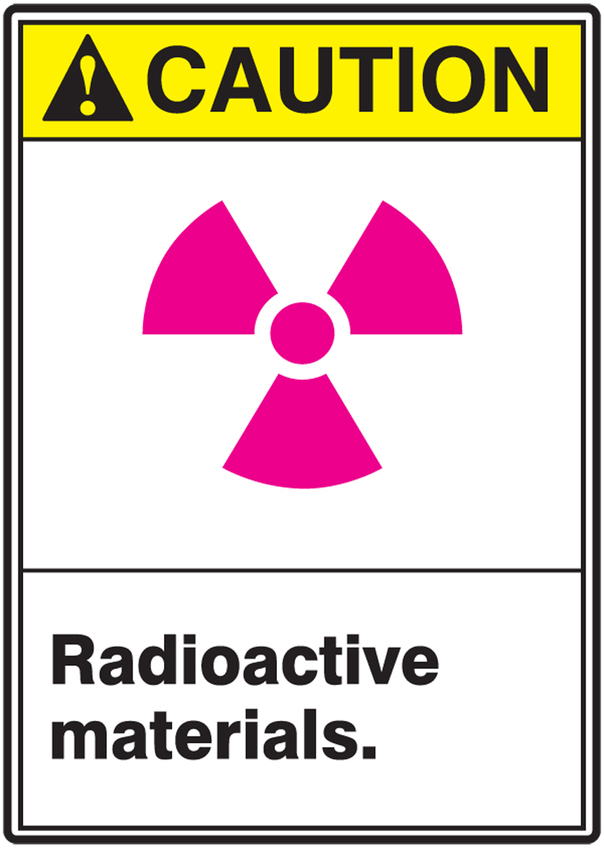 Radioactive Material Warning Stickers Radioactive Materials