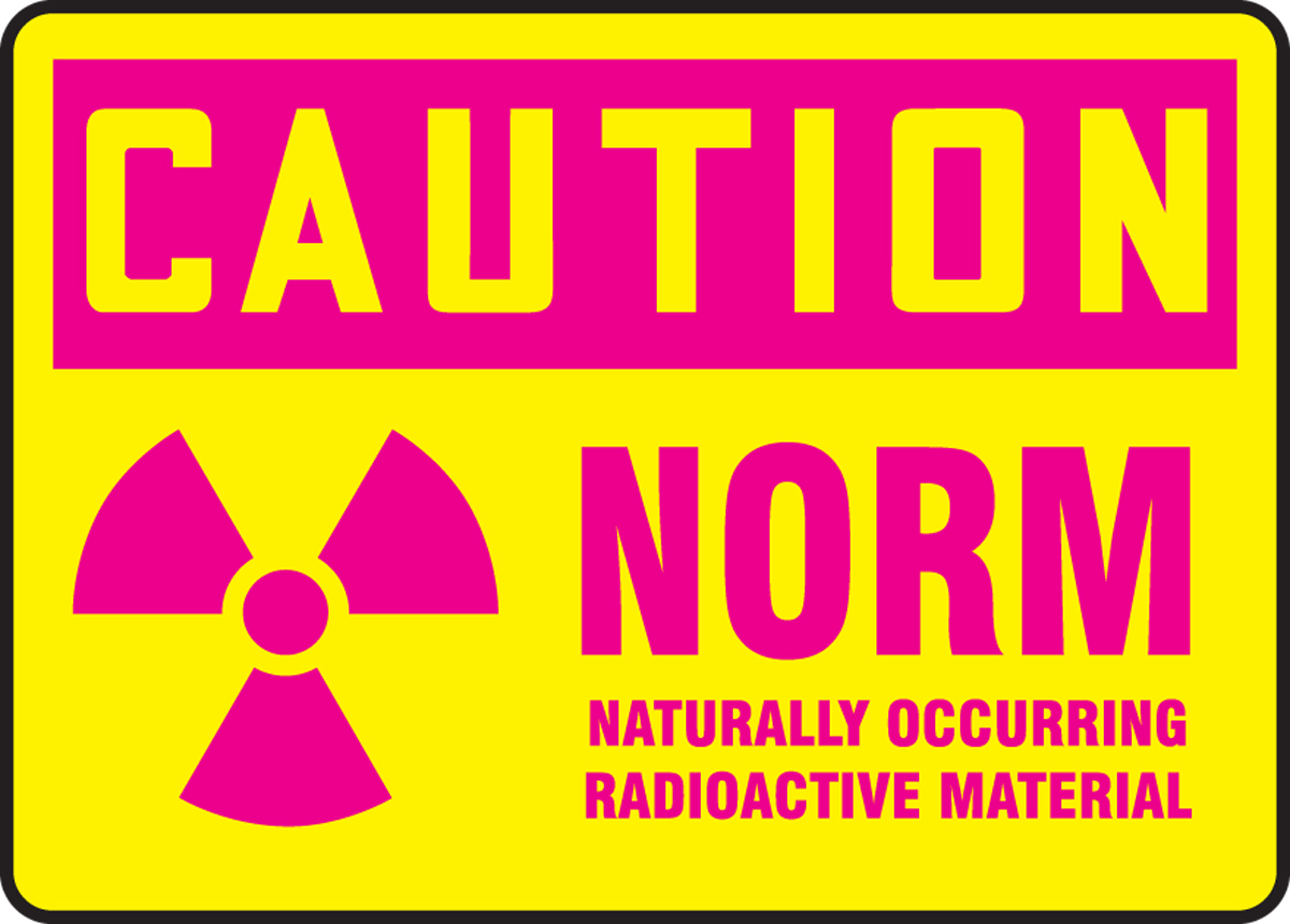 ANSI Aluminum METAL Sign Radioactive Materials Caution OSHA 
