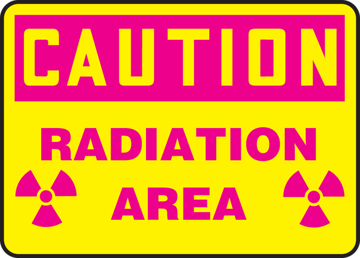 CAUTION RADIATION AREA (W/GRAPHIC)