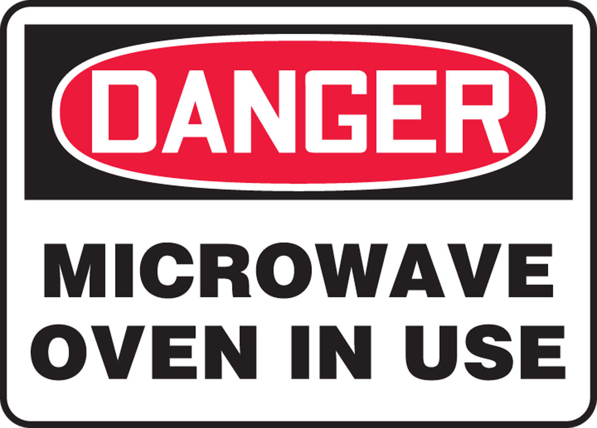 MICROWAVE OVEN IN USE