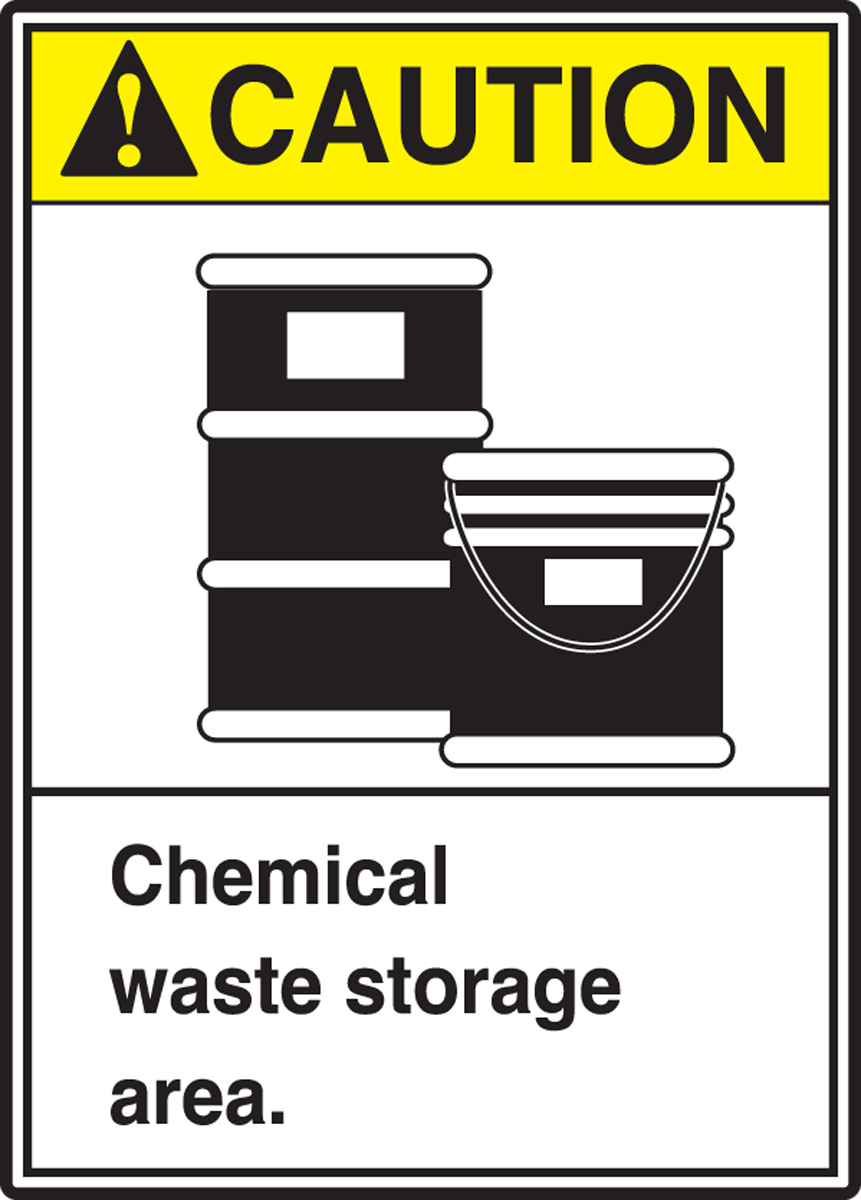 CHEMICAL WASTE STORAGE AREA (W/GRAPHIC)