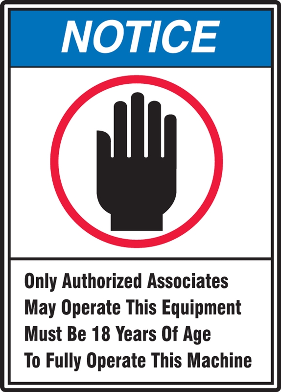 OSHA Notice Sign Warehouse & Shop Area Protect Your Business Aluminum Sign  Made in The USA Work Site Valid Class_ License Required to Operate 