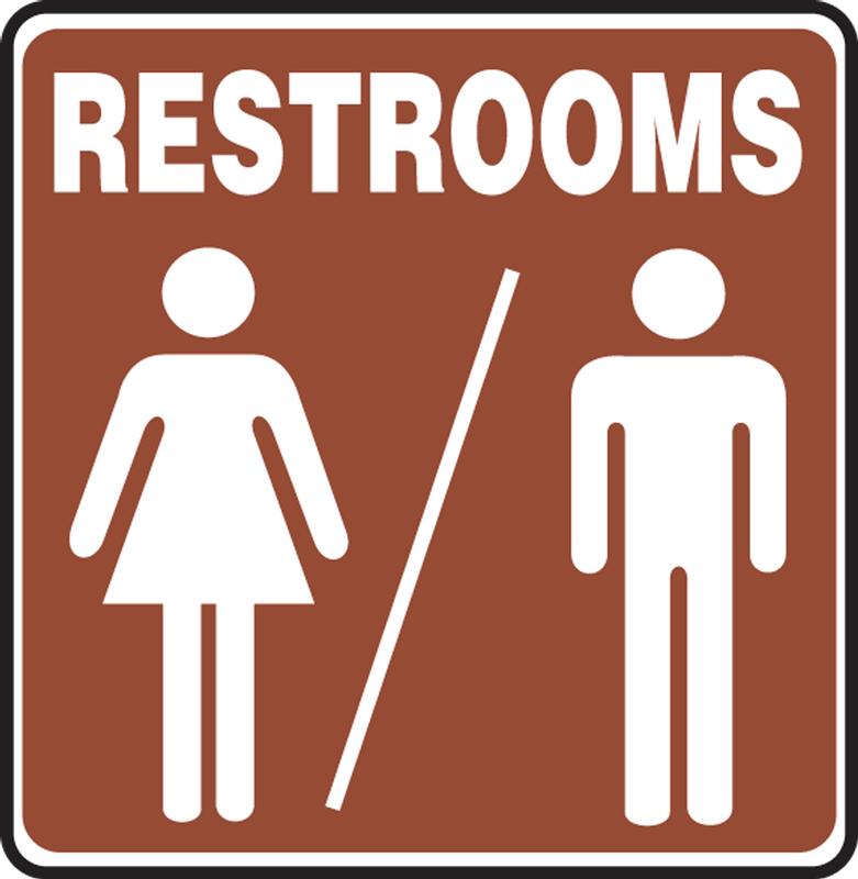 RESTROOMS (W/UNISEX GRAPHIC)