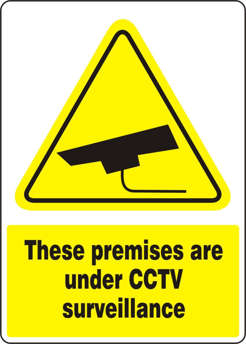 THESE PREMISES UNDER 24 HOUR CCTV SURVEILLANCE 300mmx100mm sign or sticker 