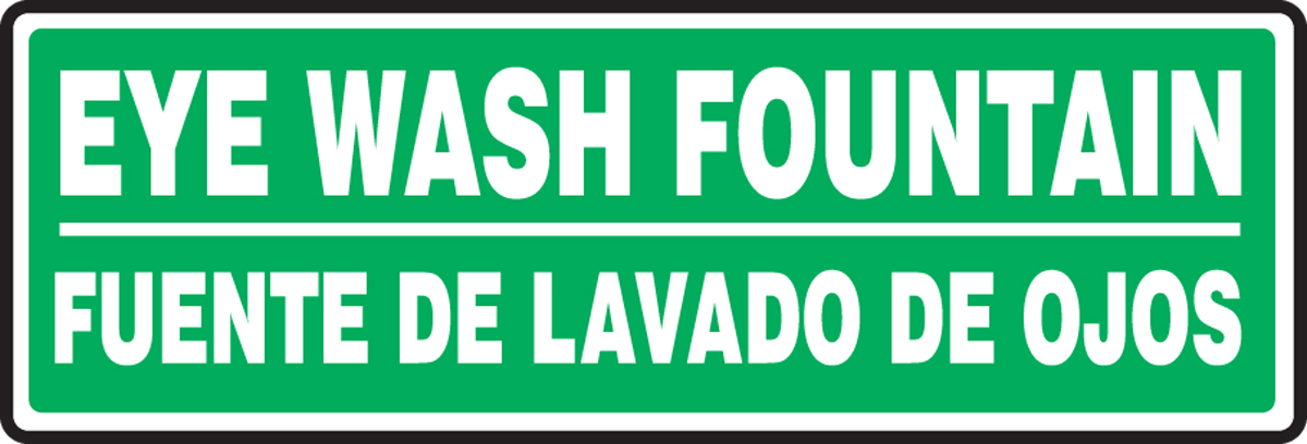 EYE WASH FOUNTAIN (BILINGUAL)