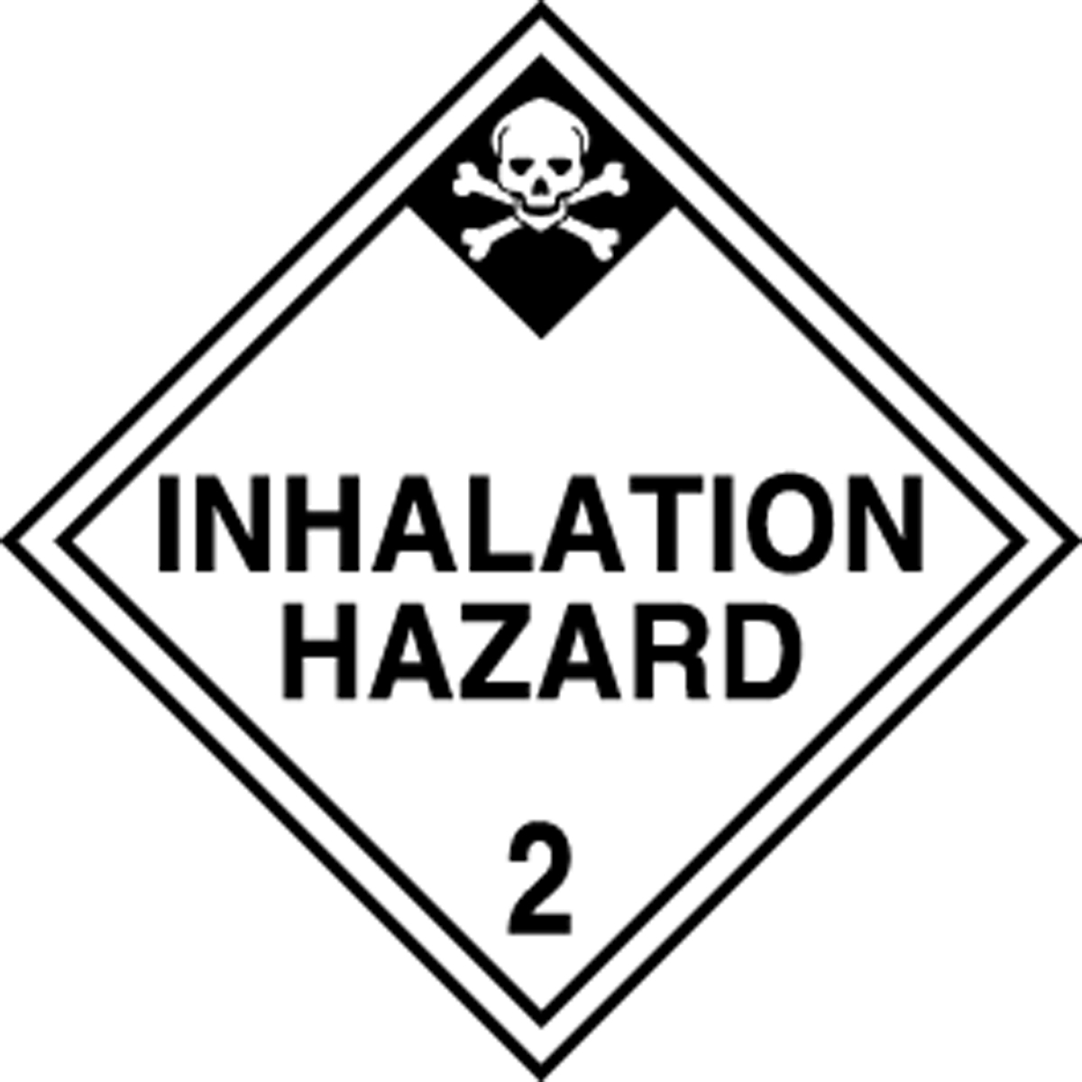 Hazard Class 2 Inhalation Hazard DOT Shipping Labels MSL205