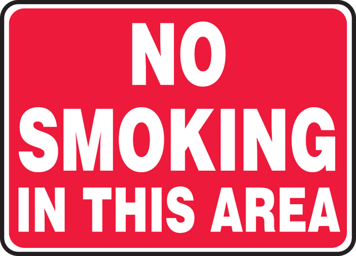 NO SMOKING IN THIS AREA