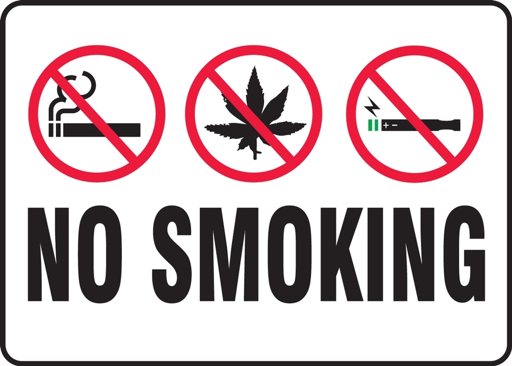 No Smoking in these premises Vinyl Sticker or Plastic Prohibition Safety Signs