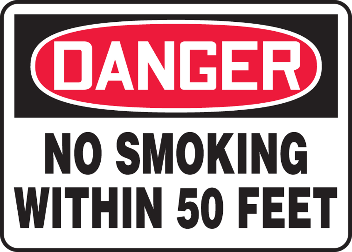 NO SMOKING WITHIN 50 FEET