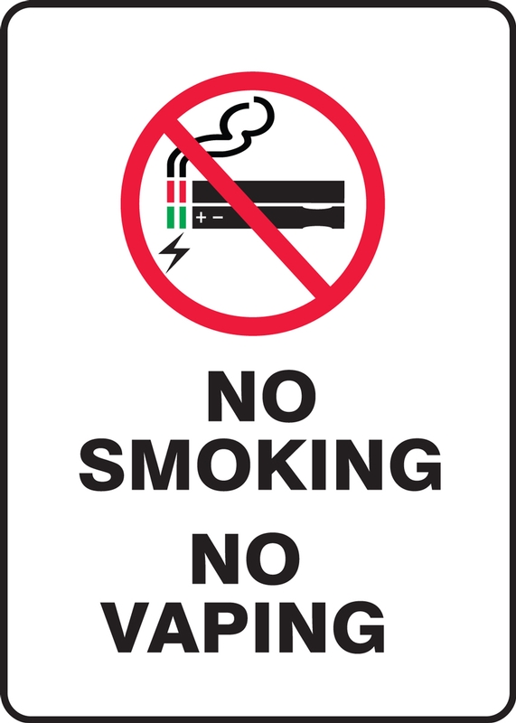 No Smoking - No Vaping (Portrait)