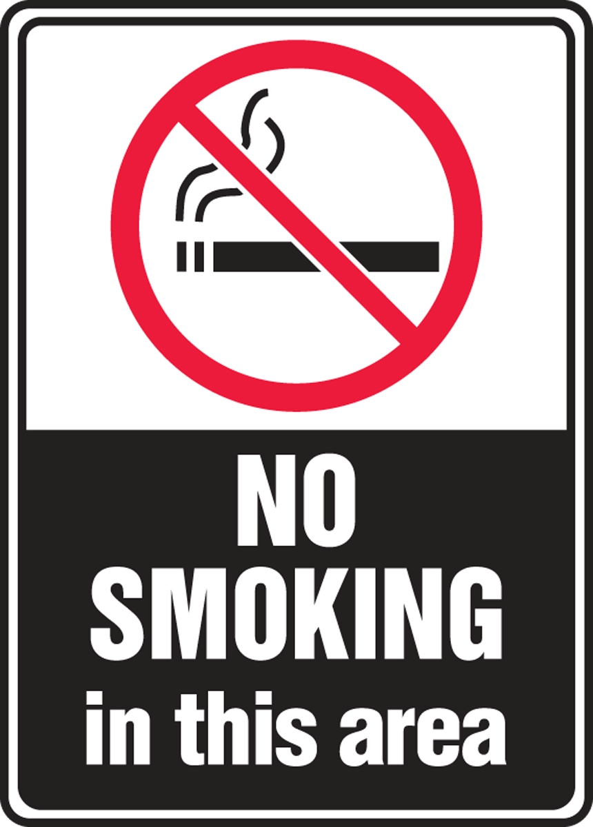 NO SMOKING IN THIS AREA (W/GRAPHIC)