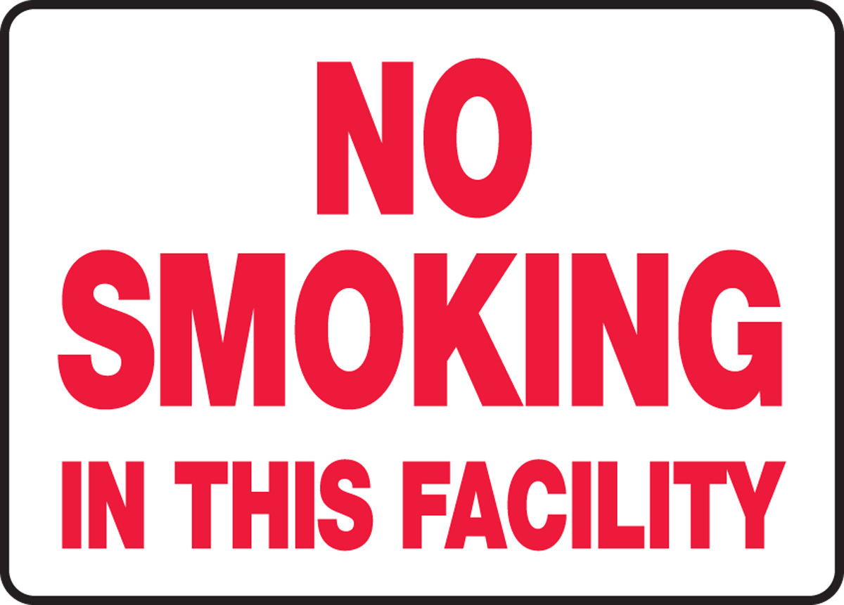 NO SMOKING IN THIS FACILITY