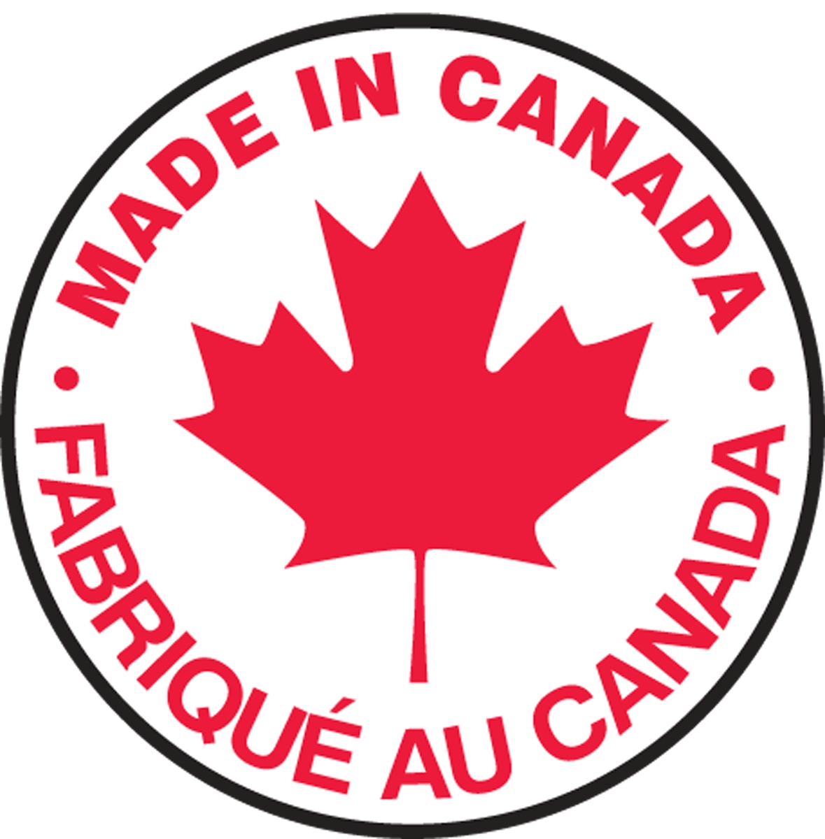 MADE IN CANADA (BILINGUAL FRENCH - FABRIQUÉ AU CANADA)