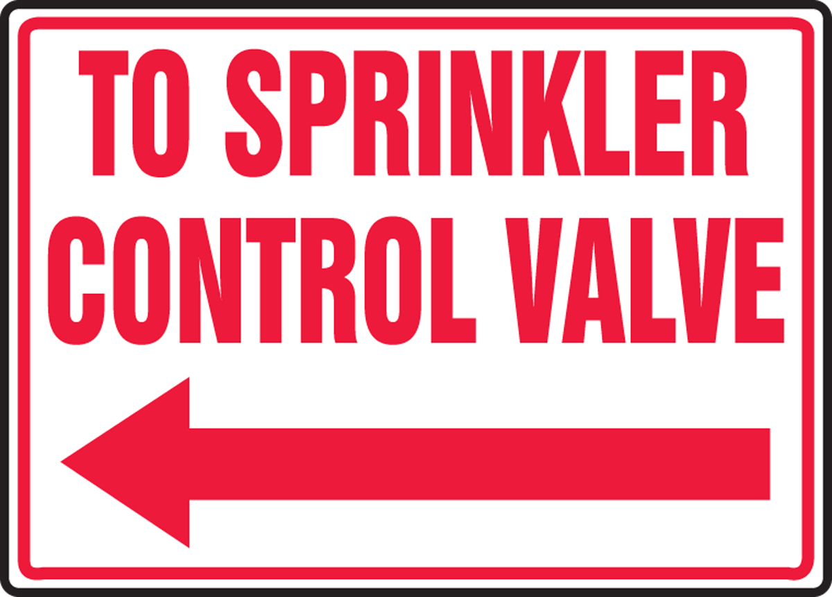 TO SPRINKLER CONTROL VALVE (ARROW LEFT)