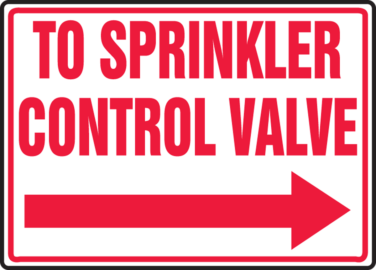 TO SPRINKLER CONTROL VALVE (ARROW RIGHT)