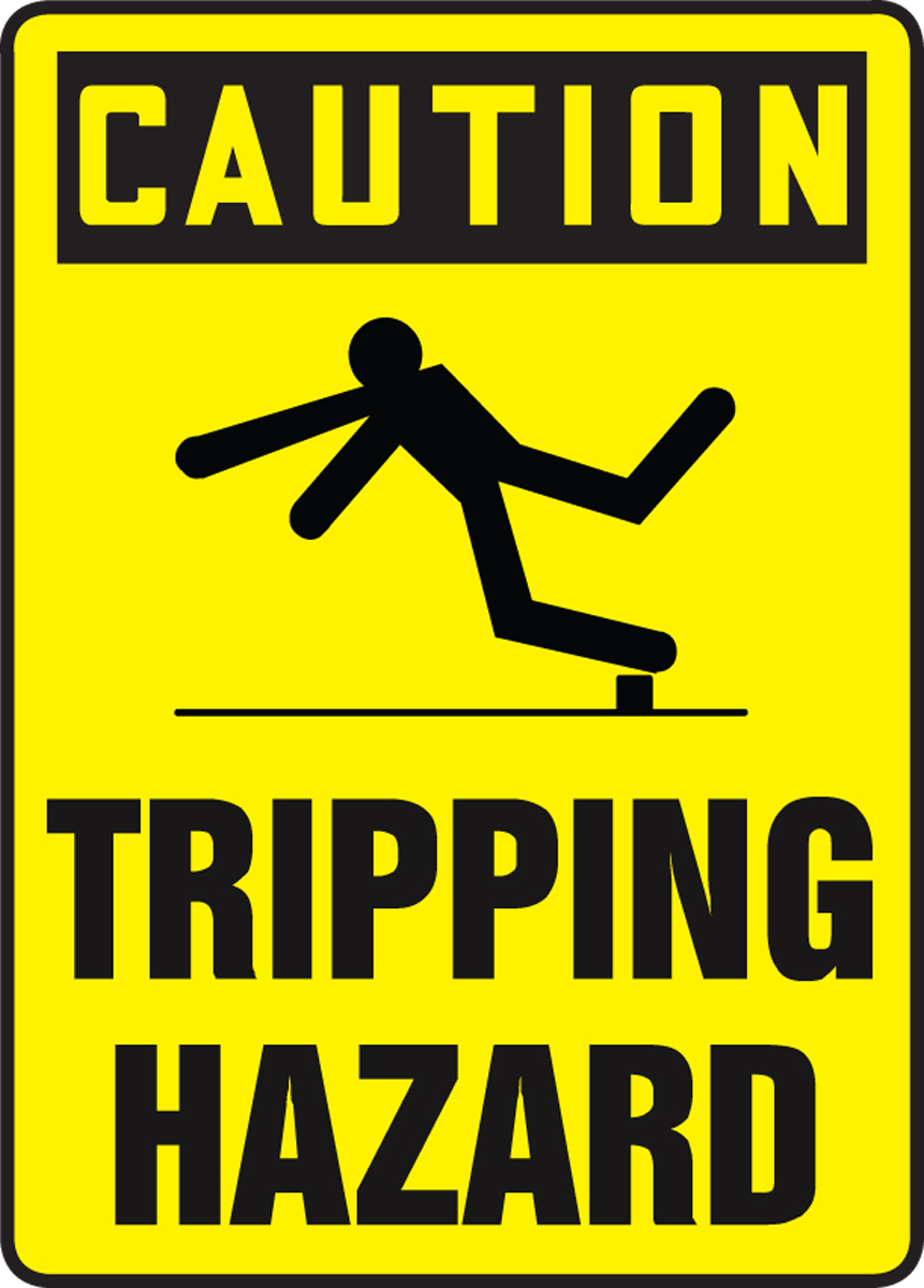 trip hazard sign meaning