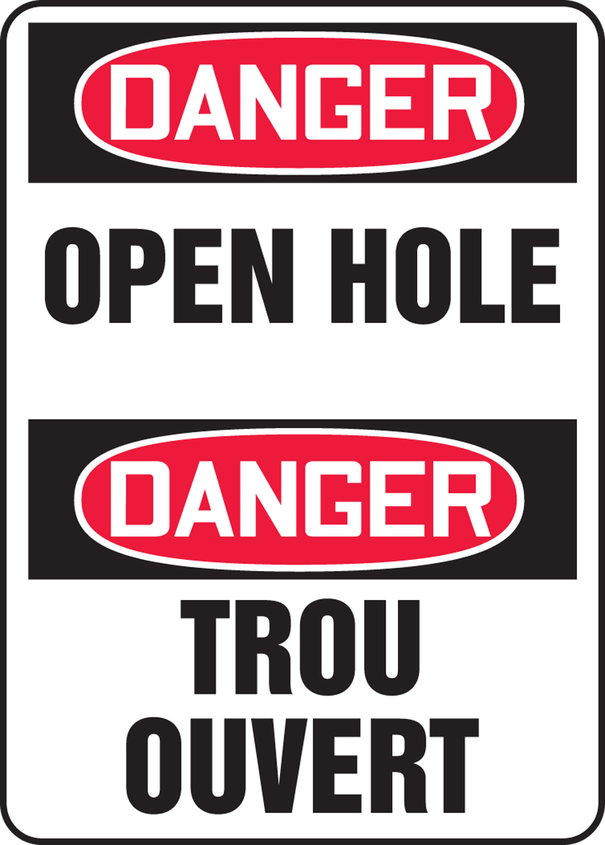 DANGER OPEN HOLE