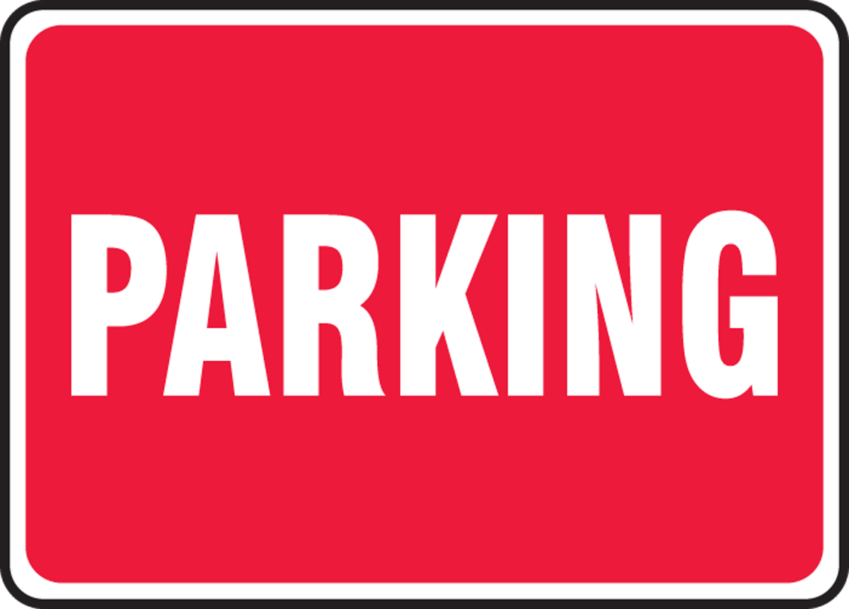 Safety Sign, Legend: PARKING