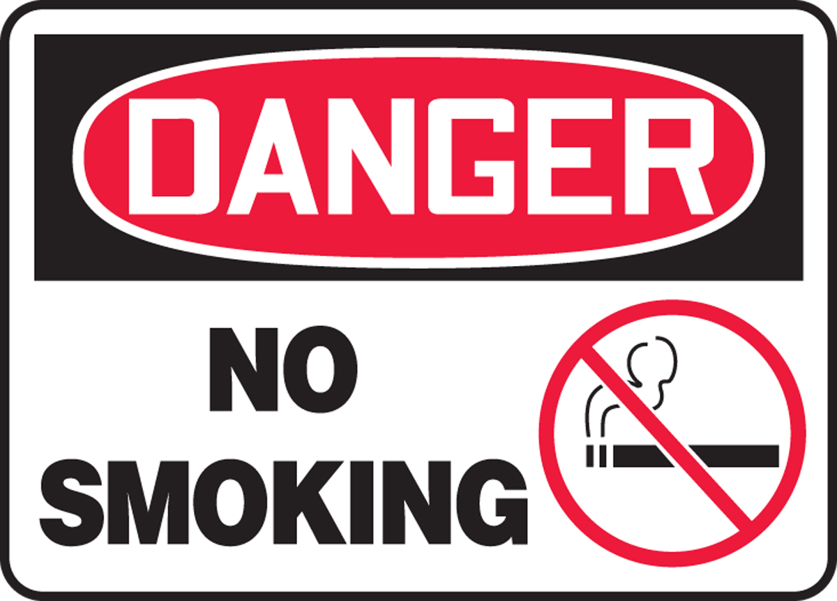 OSHA Danger Safety Sign No Smoking
