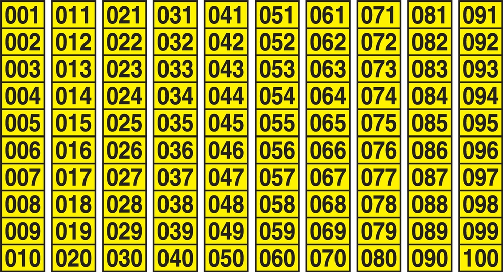 5/8" CHARACTER HEIGHT; 7/8" X 1 1/2" MARKER SIZE