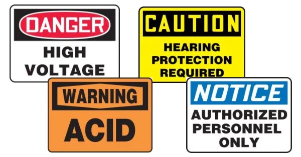 OSHA sign headers