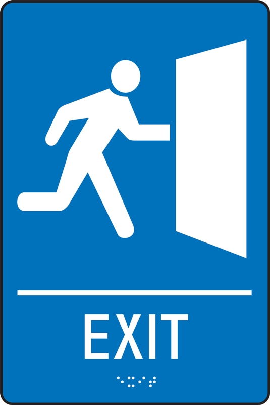 EXIT (W/GRAPHIC)