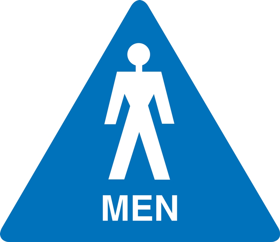 Safety Sign, Legend: MEN (W/GRAPHIC)