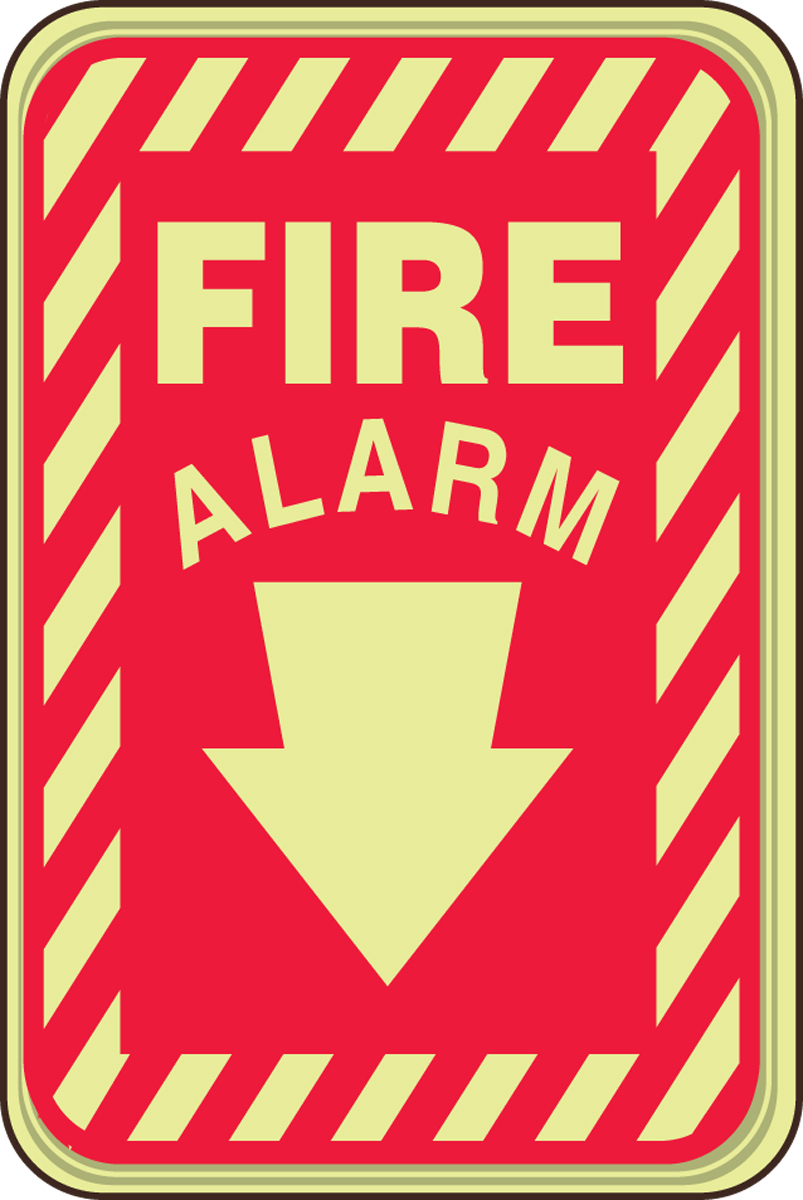 FIRE ALARM (W/DOWN ARROW)